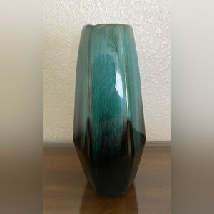 Vintage Blue Mountain Pottery BMP Canada Green Drip Glaze Bud Vase Mid Century